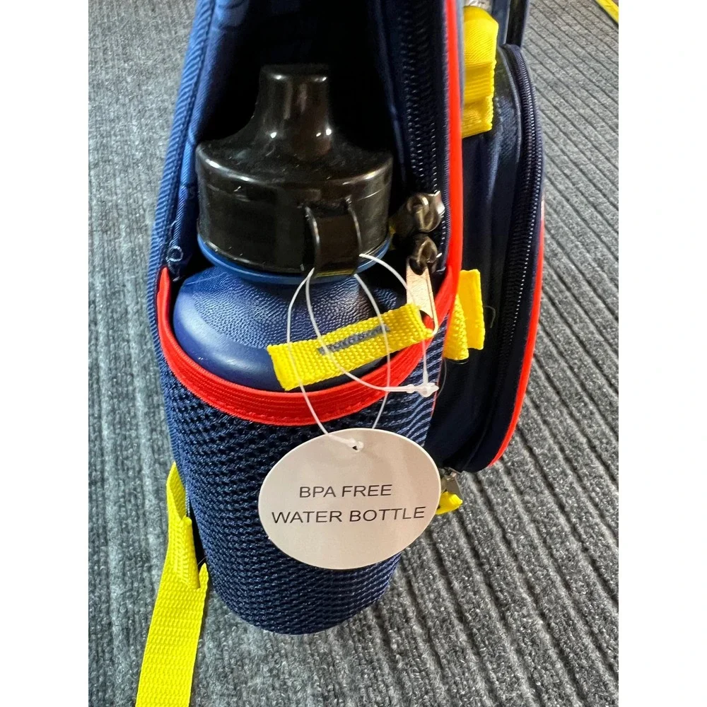 SUPERMAN Backpack Set Kids Blue 5-Piece Lunch Bag Water Bottle Pencil Case NWT